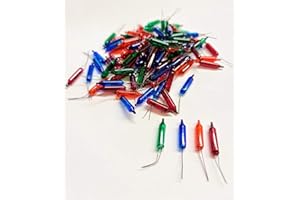 Tosend Lampada Sostitutiva pisellino Lampadina 12V - Confezione 100 Pisellini (Multicolore)
