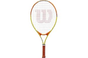 Wilson Raquette de Tennis pour Enfants, Slam 23, Orange/Gris, pour Les Enfants de 1,15m à 1,30m de Hauteur, WRT20390U