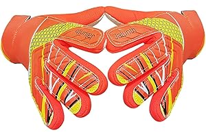 Jalunth Guantes de Portero Futbol - Niño Niñas Adolescentes Joven Junior Guantes Portero Entrenamiento Guantes Futbol con Protección Palma de Látex Antideslizante y Dorso de Mano de PU Suave