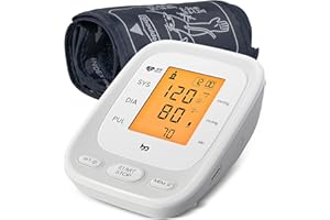 FEMOMETER FAMILY Tensiomètre, Simple d'Utilisation, Grand LED Écran, Tensiomètre Automatique au Bras, Brassard Réglable, 2 Utilisateurs, Détecteur de Rythme Cardiaque Irrégulier et d'Hypertension