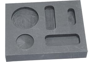 EFORLIFE Moule en graphite pur pour lingots et pièces de 7 g, 14 g et 28 g en or, aluminium, argent et autres métaux