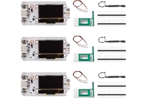 APKLVSR Lora ESP32 Lora V3 WiFi + BLE Carte de développement avec écran OLED et antenne USB C Dual-Core IOT 240 MHz 915 MHz pour Arduino (3 pièces)