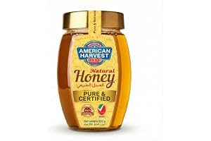 American Harvest Natural Honey Hexa Jar | Dairy, Nut, Gluten-Free | 250 gm