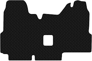 Carsio Van Mats For Ford Transit Van 2000-2006 Tailored Fit Rubber Floor Mat Set Complete Accessory Black Custom Fitted - Anti-Slip Backing, Heavy Duty & Waterproof