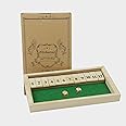 Kitchnexus 2-Player Shut The Box with 12 Numbers, For At Least 2 Players, Classic Dice Board Toy (green)