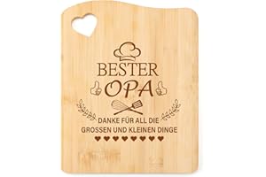 Tulolvae Opa Geschenk, Bambus Schneidebrett Geschenke für Bester Opa zum Geburtstag Weihnachten Ostern, Geburtstagsgeschenk Vatertagsgeschenke für Opa Von Enkel