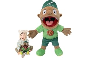 MANOLYEE Jeffy Puppet Plush Toy Doll - Jeffy Puppet Soft Plush Toy, House Hand Puppet,Mischievous Funny Puppets Toy With Working Mouth,Hand Puppet For House For Halloween