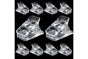 Alle's 10 Pcs Clip Unghie,Trasparenti per Unghie, Strumenti per la Rapida Costruzione e Fissaggio delle Unghie, Morsetti per Unghie, Accessori per l'Applicazione di Unghie Ricostruite