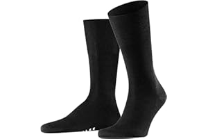 FALKE Herren Airport Socken atmungsaktive klimaregulierende geruchshemmende Wolle Baumwolle verstärkt flache Naht für druckfreie Fußspitze leicht Business Alltag 1 Paar