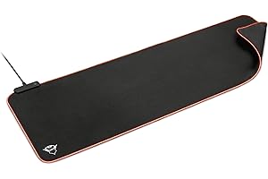 Trust Gaming GXT 764 Glide-Flex XXL Tappetino per Mouse RGB, Flessibile, Nero
