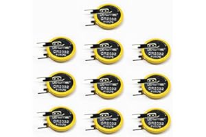 EEMB 10 Panel de Cableado CR2032 con ChipdDe Soldadura de Pack BateríA de Litio 3v BateríA De Monedas 2032 para El Reemplazo de Baterías de Juegos de Colores para NiñOs de Juegos de Radio Sensores