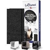L&uuml;ks Kapalı Kedi Tuvaleti I&ccedil;in 2'li Filtre Dikd&ouml;rtgen 6,5x18 cm (3 mm)