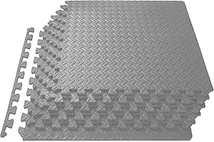 Meisterhome 60x60x1cm - 21 Stuck - 7.56 m² - Anthrazit Schutzmatten Set Puzzlematte Bodenschutz Matte - Puzzle Bodenschutzmatten Unterlegmatte | Fitnessmatte Turnmatte Sportmatte Trainingsmatte