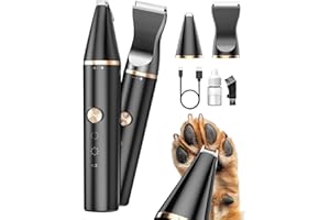 oneisall Tosatrice per Toelettatura Cani Gatti Tosatore per Cani per tagliare i peli del cane intorno a zampe, occhi, orecchie, viso