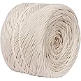 Knot-it-All Macrame Cord 4mm X 110m 4-Strand Natural Virgin Cotton Rope for Handmade Decorations (HDS-11)