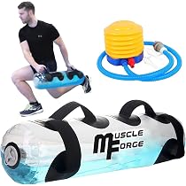Sac D'entraînement à Eau Réglable CheurYae 20kg - Ballon Fitness Remplissable Pour Musculation Et Cardio