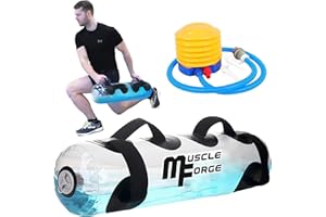MuscleForge® Aqua Sac de Sable 15/20/25/30kg, Aqua Training Bag pour l'entraînement de la stabilité, pour la préparation motrice, Poids réglable pour la Gym