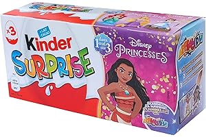 Oeuf KINDER Surprise Disney Princesses 20g - Nouvelle version 2022/2023 - Le paquets de 3 oeufs. (3)