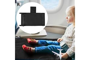 Flygplan fotstöd barn hängmatta halkfri vikbar 75 x 42 cm, flygplan sätesförlängning småbarn med justerbar tryckstängning för små barn flygresor