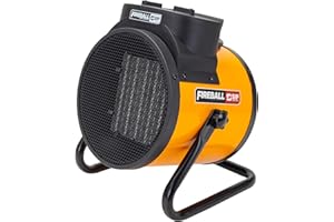 SIP FIREBALL Turbofan 3001 Electric Fan Heater 230V 2.8kW 9556BTU/hr 2 Heat Settings & Cool Function