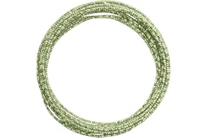 Vaessen Creative Fil Aluminium Martelé 5 m x 2 mm - Fil Métallique Apple Green (Vert) - Fil de Fer Souple pour Loisirs Créatifs, Perlage et Fabrication de Bijoux