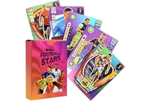 BSNRDX 2022/23 World Cup Fußball Star Karte 55pcs Star Karten Fußball Karte Champions League Fußball Trading Card World Cup Fußball Star Karte Nicht Original Geschenke für Kinder