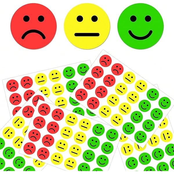Autocollants Smiley 1200 Pièces - Gommettes 2,5 Cm Multicolores, Pour Tableau De Comportement, Récompense Enfant