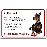 Vorsicht Rottweiler Warnschild 40x60cm | Aluminium Wetterfest | Made In Germany