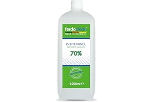 FERDOCLEAN 1L alcohol isopropílico 70% disolvente isopropanol | Desengrasante | Limpiador de pantallas | Limpiador de uñas | IPA 1000ml 2-propanol