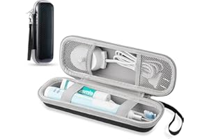 TUNYINSH Elektrische Zahnbürste Reiseetui für Oral B/Oral-B Pro/Phlips Sonicare Electric Toothbrush, Tragbare Hartschalen eise-etui für oral b aufsteckbürsten und Zubehör