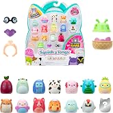 Squish-a-longs Mini-Squish 14-Pack (Wave 6, Style 1) (14) 1" Mini-Squish with (4) Accessories, (1) Ring Accessory, and (1) Co