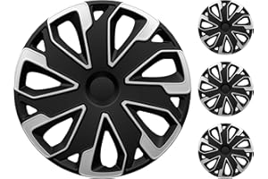 M MOTOS Zestaw 4 kołpaków 14 Cal - Śmiej się z zadrapań dzięki tym elastycznym, lekkim kołpakom 14 Cala. Łatwa instalacja, bez użycia narzędzi, ochrona przed blaknięciem!