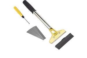 LDS INDUSTRY Raschietto Resistente Set, sticker/raschietto Remover Spatole per Vetro,Tinta, Finestra, Rimozione di Colla, Vernice, Decalcomanie per parabrezza granite Wall pulizia strumento,scrp-B