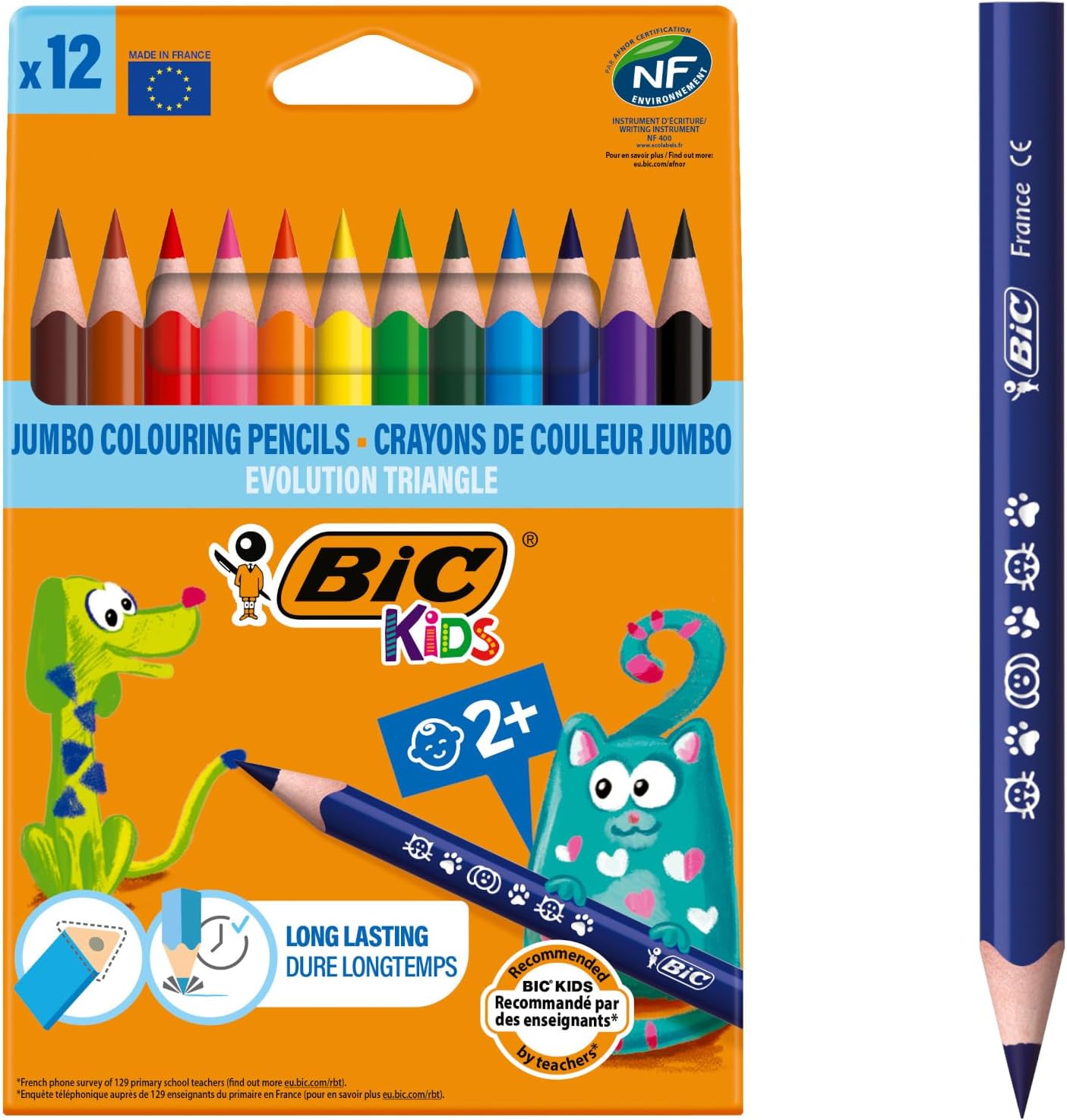 Qualité de Fabrication & Durabilité : BIC Kids Evolution Triangle Coloured Pencils