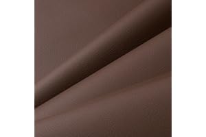 YANJINGHE Similicuir adhésif, cuir adhésif pour canapé, tête, siège de voiture, meubles Marron foncé 60 x 137 cm