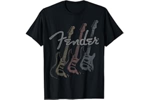 Fender Stacked Guitar Faded Logo Maglietta