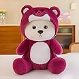 Bateu Cute Stuffed Animals | Soft Toys for Kids Girls Teddy Bears Plush Toys for Children and Adults (Red, Large) 40cm
