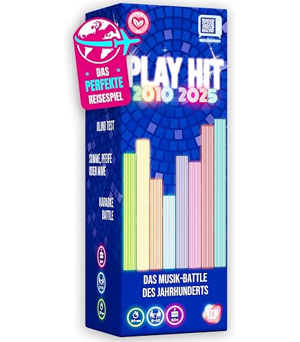 ATM Gaming Play Hit - Jeu de Musique - Test Aveugle, Karaoké et Quiz pour Les Fêtes - 2 à 10 Joueurs - Drôle, Dynamique et Équipe - Parfait pour Soirées, Famille ATM Gaming Play Hit - Jeu de Musique - Test Aveugle, Karaoké et Quiz pour Les Fêtes - 2 à 10 Joueurs - Drôle, Dynamique et Équipe - Parfait pour Soirées, Famille