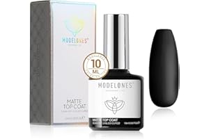 Modelones Matte Top Coat 10 ml No Wipe Top Coat Gel UV, lakier UV LED, lakier żelowy do paznokci żelowych, manicure
