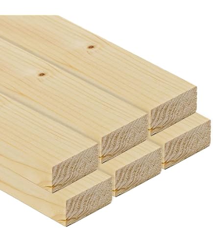 80 Listones De Madera De Roble Rústico - 22x8x160 Mm, Para Manualidades Y Proyectos DIY