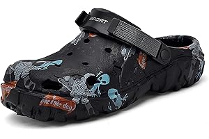 SECHRITE Zuecos de jardín para Hombre - Zuecos de jardín para Hombre, Ligeros, Transpirables, Impermeables, Antideslizantes, para Hombre, Zapatos de Trabajo, Playa, Ducha, Zapatos Casuales