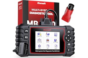 iCarsoft MB V3.0 OBD2 Máquina Diagnosis Coche para Ben.z/Sprinter/Smart, Escáner de Todo el Sistema, 35 Funciones Reinicio, Prueba Bidireccional, Vin Automático, con Adaptador Ben.z 38 Pines