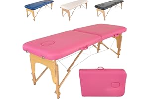 Beltom Mobile Massagetisch Massageliege 2 zonen Basic 185 x 60 cm. - Licht 11,8 kg - massagebed massageleuning Massagebank 2 
