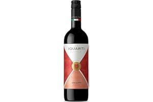 IQUARTI Chianti - Italian Still Red Wine from Tuscany DOCG, Italy- 100% Sangiovese Grapes - 75cl / 750ml, 12.5% ABV