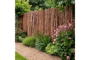 TULIPY W3-4m x H1-2m Premium Bark Fencing Screening Rolls | 6 Sizes (W4m x H1.8m)