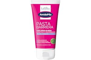 Euphidra - AmidoMio Pasta Barriera, Azione Protettiva e Lenitiva con Amido di Riso 100% da agricoltura biologica, Indicato per le Pelli Fragili e Sottili dei Neonati, Tubo 150ml