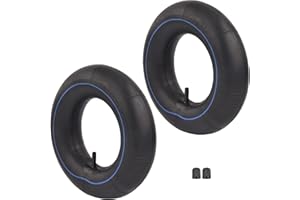 RUHUO Chambres à air 3.50/4.00-6 Chambre a air brouette 4.10/3.50-6 (2 Pièces) avec Tige de Valve Droite Tige de Valve TR13 remplacer 4.0-6 4.10-6 3.50-6 13x4.00-6 13x5.00-6 145/70-6 pneus de Scooter