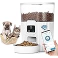 SUMK Smart Automatic Cat Feeders with APP WiFi Cat Automatic Feeder for Cats & Dogs, Smart Timed Auto Cat Food Dispenser, Portion Control- Battery and Plug-in Power Up to 10 Meals Per Day (15 Cups) –