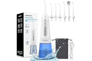 INSMART Water Dental Flosser Teeth Pick - 4 Modes Dental Oral Irrigator (White)