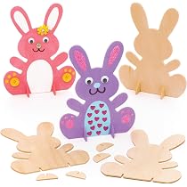 Baker Ross Kits de lapin de Pâques à tisser (Paquet de 6) - Loisirs créatifs pour enfants